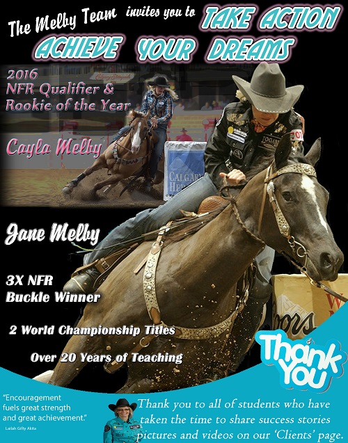 Jane Melby Barrel Racing Clinic Instructor